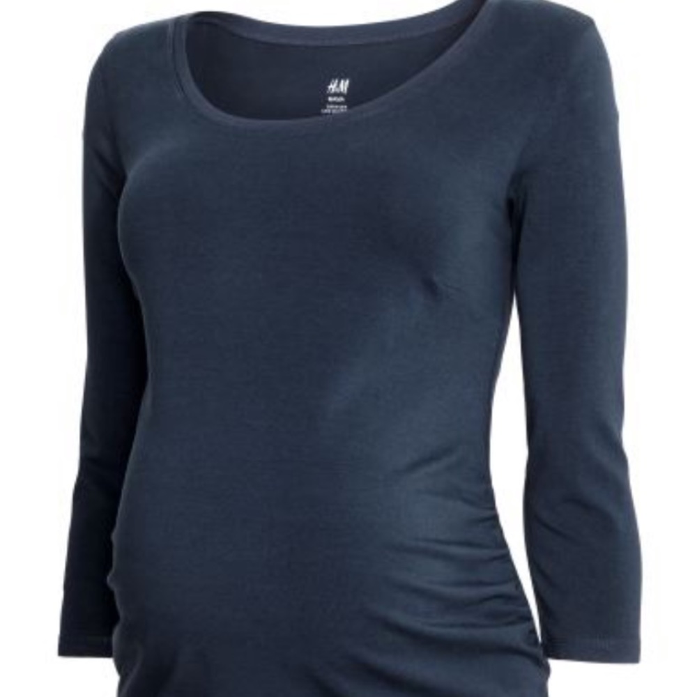 H&M Mama Maternity Top 3/4 Sleeve T-Shirt size M